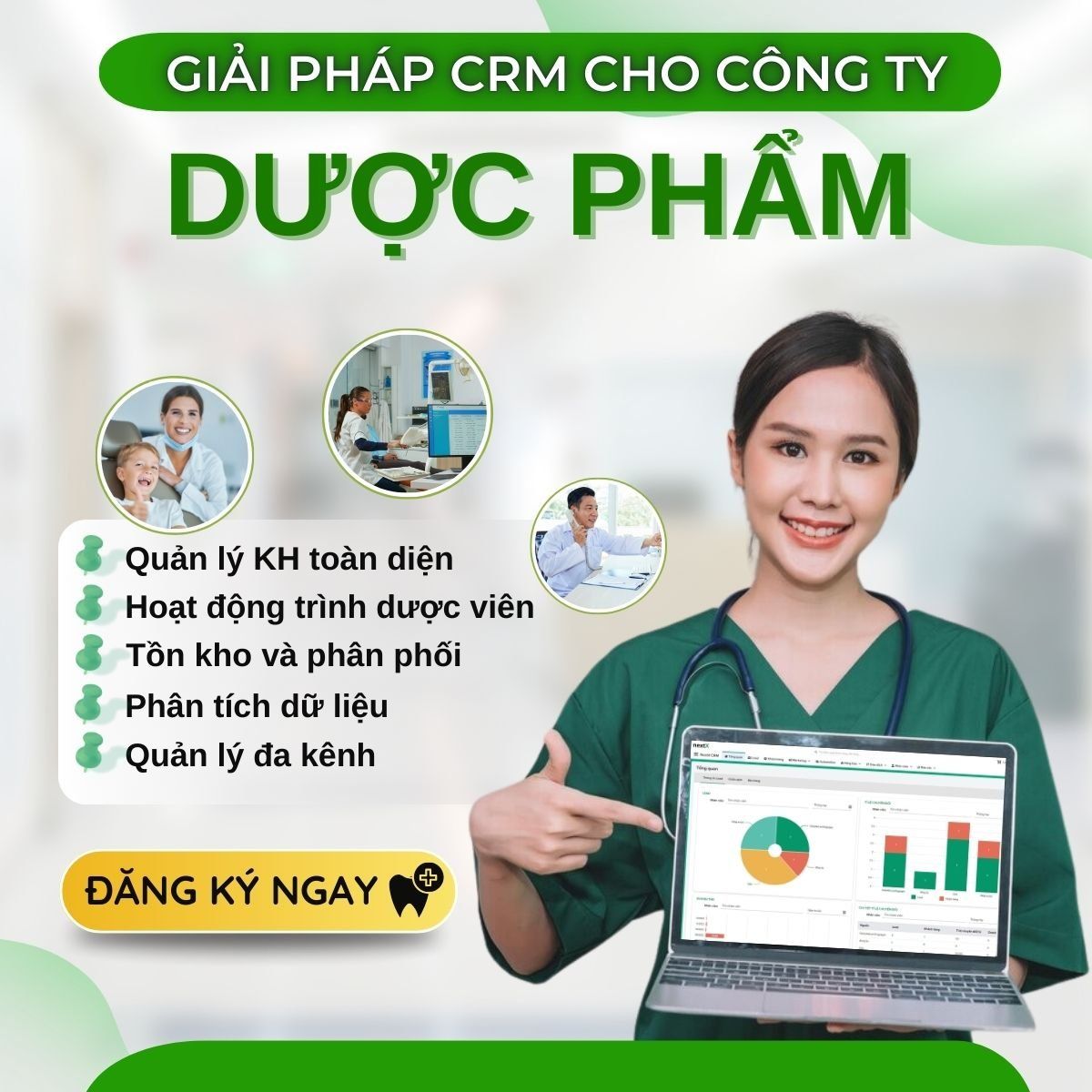 TOP 9 phần mềm CRM cho công ty dược phẩm cải tiến nhất hiện nay