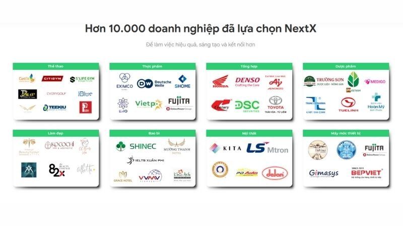 doanh nghiệp hợp tác nextx