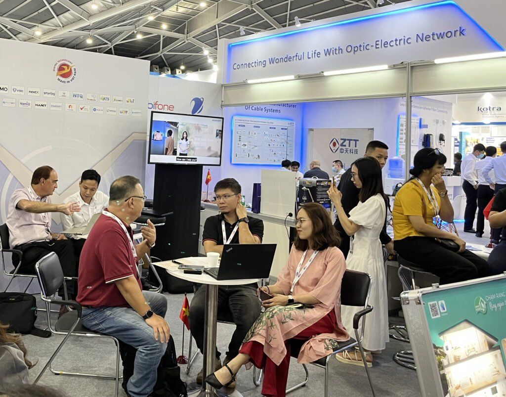 gian hàng vn tại Asia techxSingapore